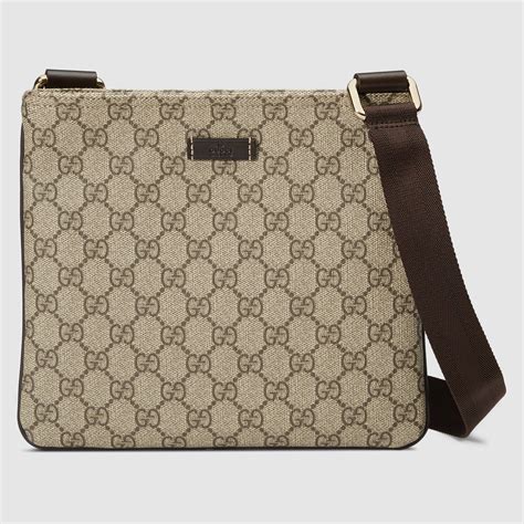 gucci mens gg supreme crossbody mens used|Gucci supreme shoulder bag.